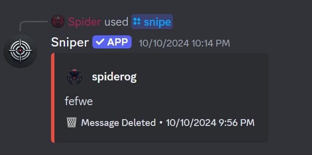 Deleted Message Snipes