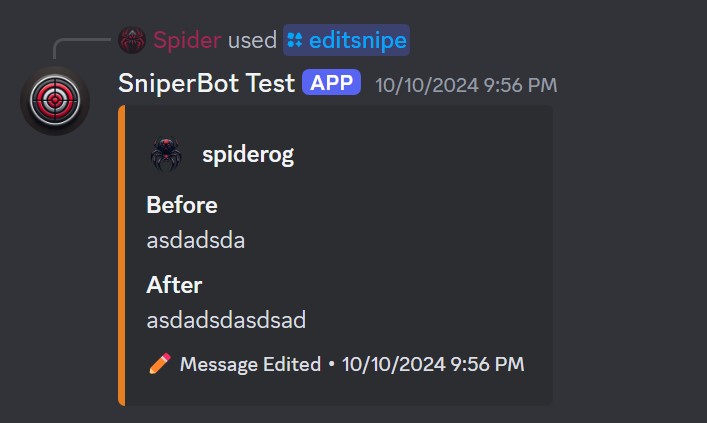 Edited Message Snipes